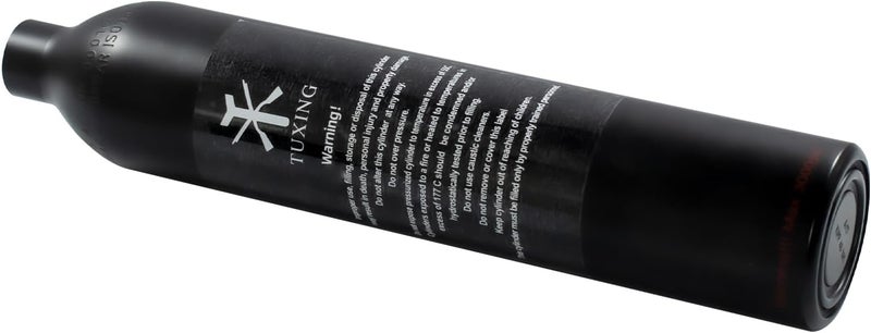 TUXING Aluminum Paintball Air Tank, High Pressure Air Tank 0.5L 31Ci Capacity, Diving Cylinder High Pressure Air Bottle for Paintball or PCP Air Guns (Empty Bottle) (5/8-18UNF) - Image 2